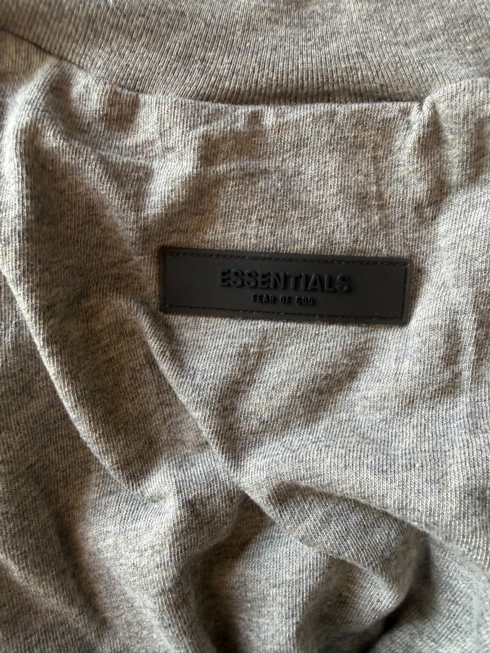 Fear of God Essentials 1977 Gray T-Shirt Oversized Logo Tee Streetwear - Picture 4 of 5
